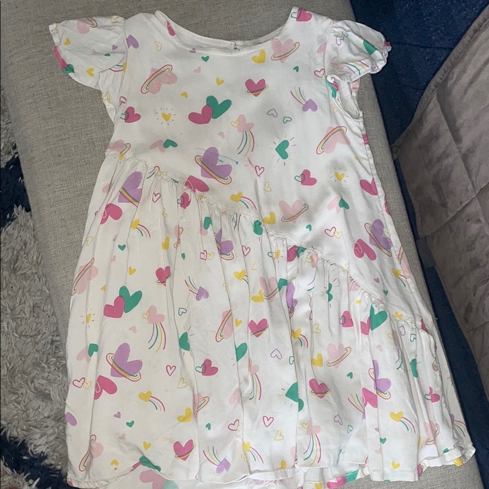 Colorful Heart and Rainbow Dress